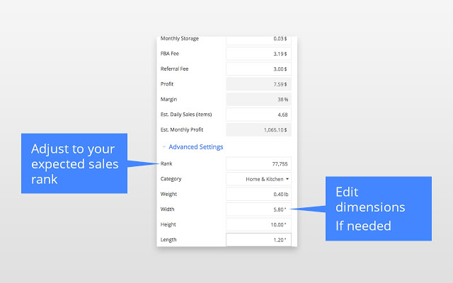 sellerboard Amazon FBA Profit Calculator