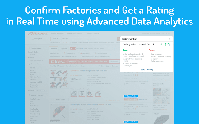 Sourcify – Factory Confirm Tool for Alibaba