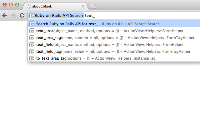 Ruby on Rails API Search