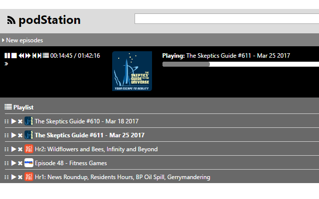 podStation Podcast Player