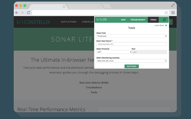 Constellix Sonar Lite Network Troubleshooting