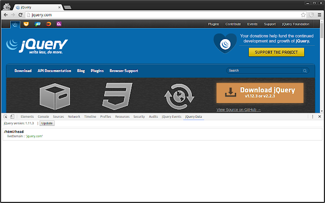 Gimle jQuery Chrome