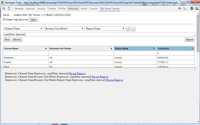 Qlik Sense Console