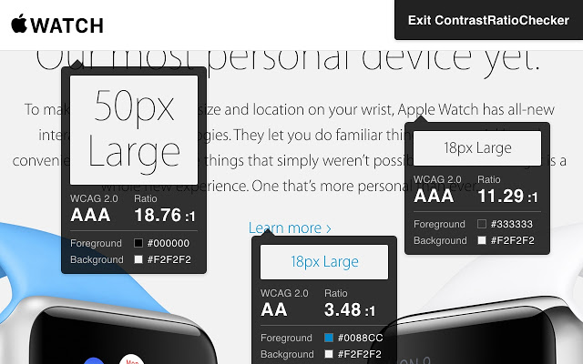 Contrast Ratio Checker