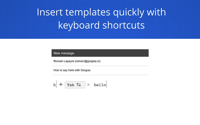 Gorgias Templates: 为Gmail电子邮件模板
