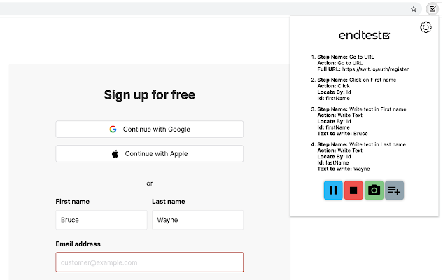 Endtest – Codeless Automated Testing