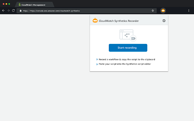 CloudWatch Synthetics Recorder